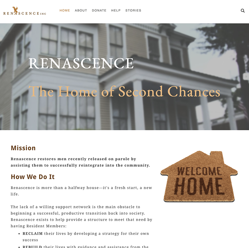 Renascence Inc. web site home page